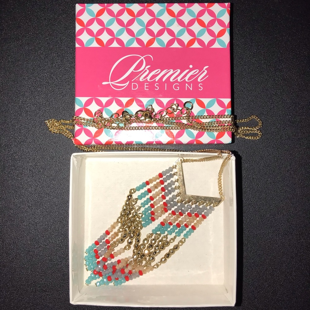 Premier Designs Multi-Colored Beaded Necklace - image 4